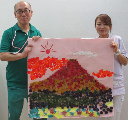 デイケア通信2019年9月「コルク創作」