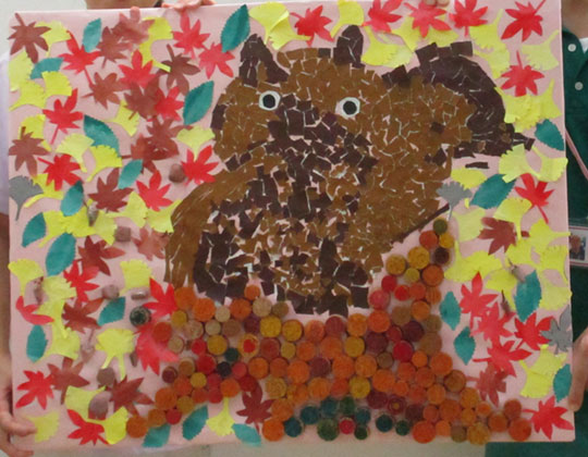 デイケア通信2019年9月「コルク創作」